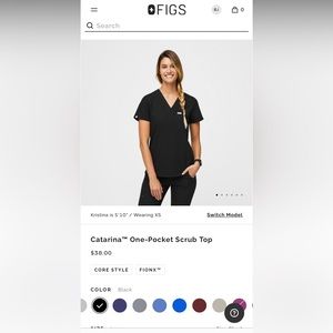 FIGS Catarina™ One-Pocket Scrub Top